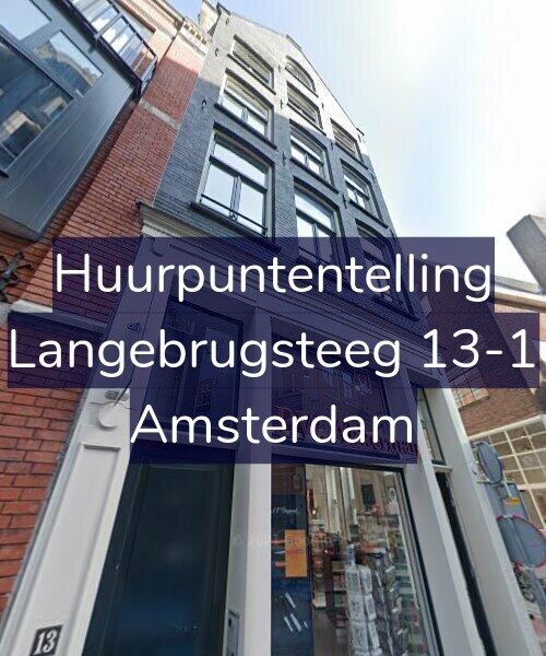 Foto gevel Huurpuntentelling voor Langebrugsteeg 13-1, Amsterdam