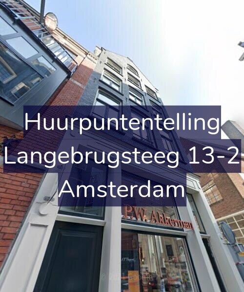 Foto gevel Huurpuntentelling voor Langebrugsteeg 13-2, Amsterdam