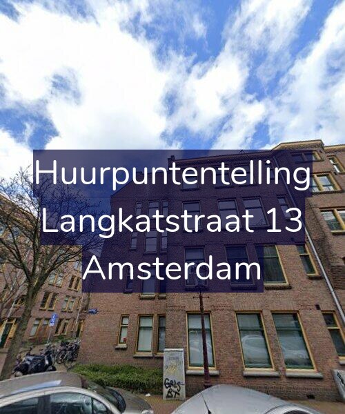 Foto gevel Huurpuntentelling voor Langkatstraat 13, Amsterdam