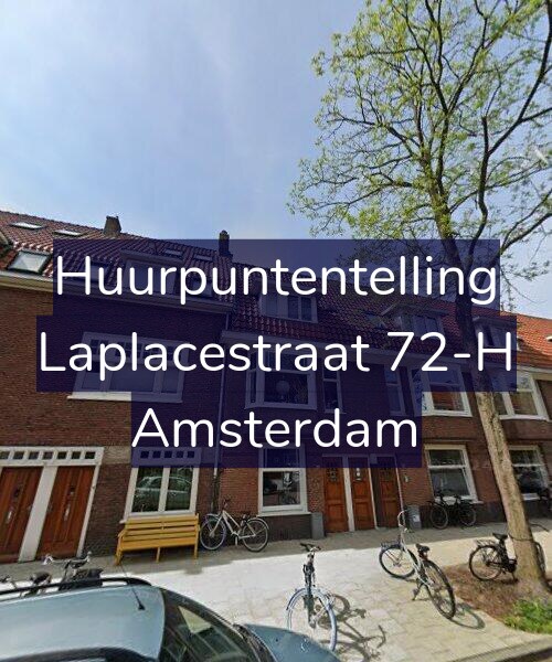 Foto gevel Huurpuntentelling voor Laplacestraat 72-H, Amsterdam