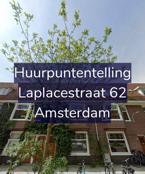Foto gevel Huurpuntentelling voor Laplacestraat 62, Amsterdam