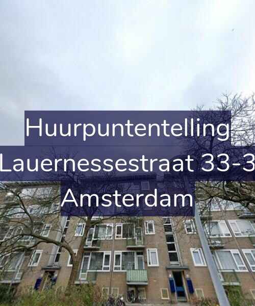 Foto gevel Huurpuntentelling voor Lauernessestraat 33-3, Amsterdam