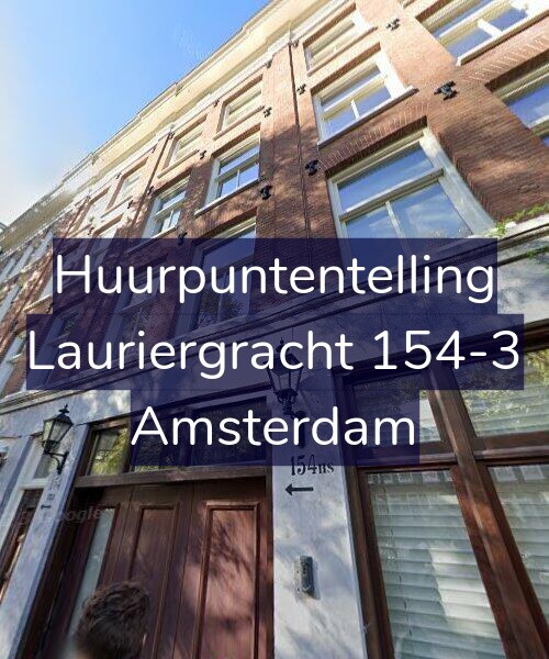 Foto gevel Huurpuntentelling voor Lauriergracht 154-3, Amsterdam