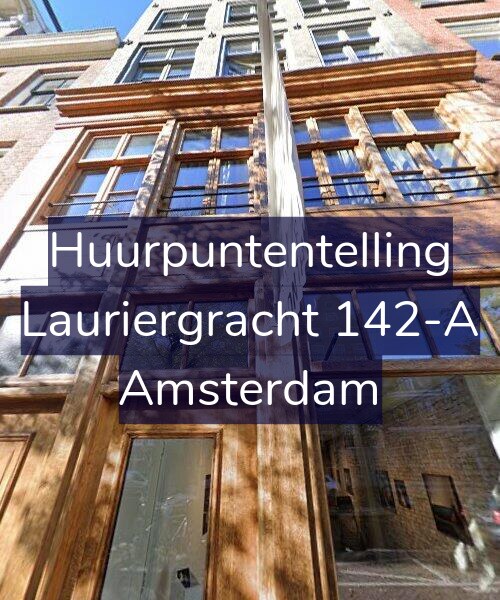 Foto gevel Huurpuntentelling voor Lauriergracht 142-A, Amsterdam