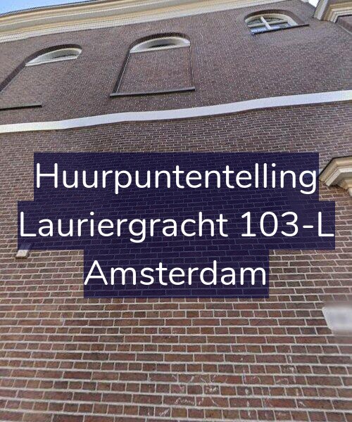 Foto gevel Huurpuntentelling voor Lauriergracht 103-L, Amsterdam