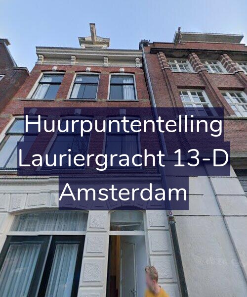 Foto gevel Huurpuntentelling voor Lauriergracht 13-D, Amsterdam