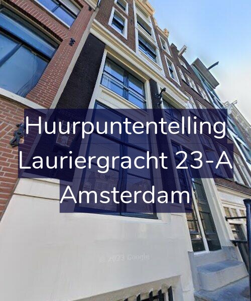 Foto gevel Huurpuntentelling voor Lauriergracht 23-A, Amsterdam