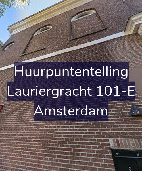 Foto gevel Huurpuntentelling voor Lauriergracht 101-E, Amsterdam