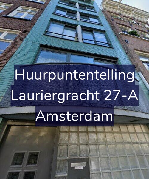 Foto gevel Huurpuntentelling voor Lauriergracht 27-A, Amsterdam