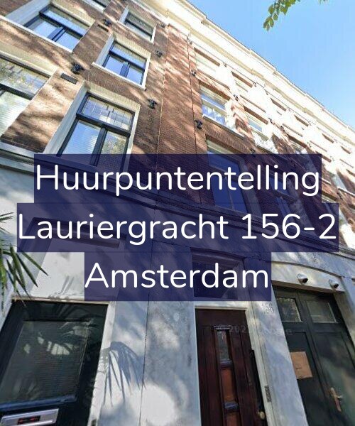 Foto gevel Huurpuntentelling voor Lauriergracht 156-2, Amsterdam