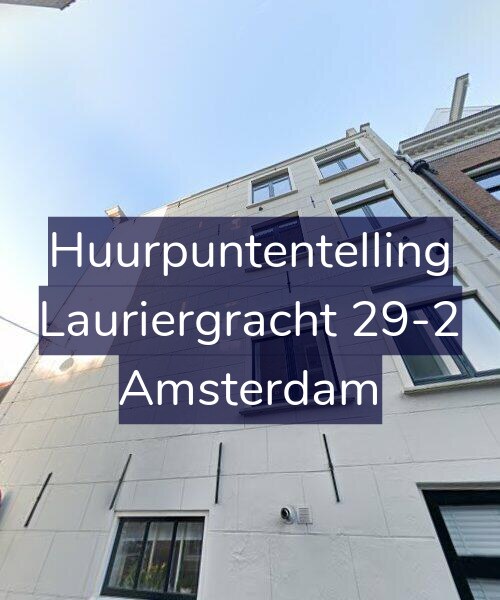 Foto gevel Huurpuntentelling voor Lauriergracht 29-2, Amsterdam