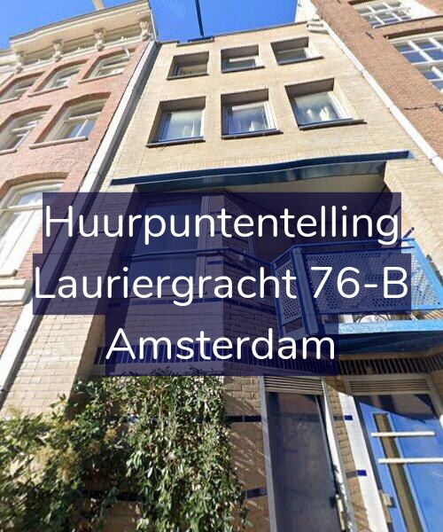 Foto gevel Huurpuntentelling voor Lauriergracht 76-B, Amsterdam