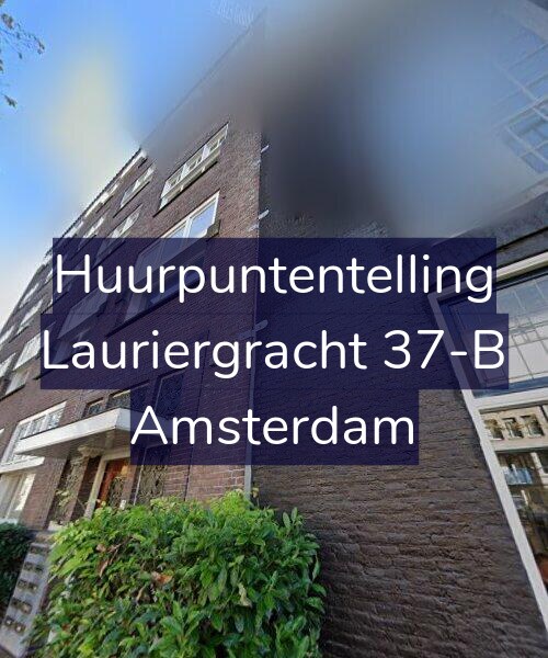 Foto gevel Huurpuntentelling voor Lauriergracht 37-B, Amsterdam
