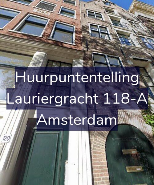 Foto gevel Huurpuntentelling voor Lauriergracht 118-A, Amsterdam