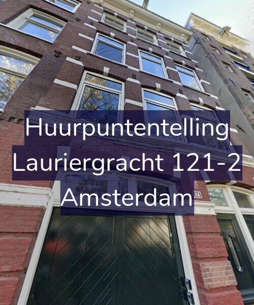 Foto gevel Huurpuntentelling voor Lauriergracht 121-2, Amsterdam