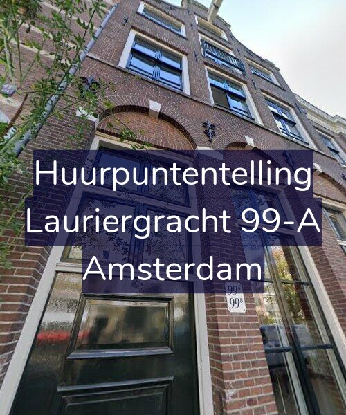 Foto gevel Huurpuntentelling voor Lauriergracht 99-A, Amsterdam
