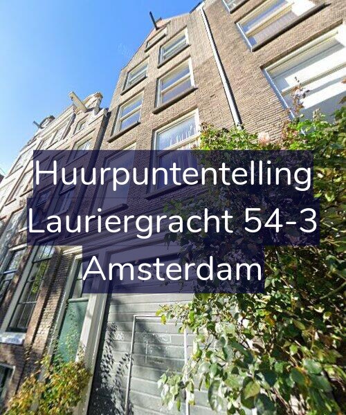 Foto gevel Huurpuntentelling voor Lauriergracht 54-3, Amsterdam