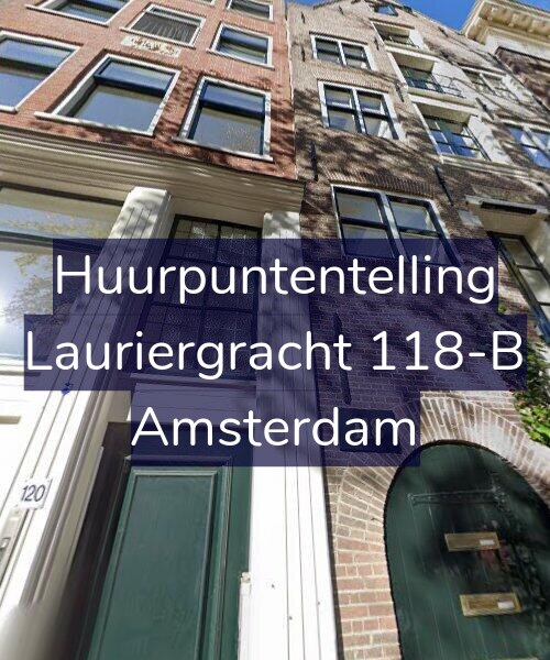 Foto gevel Huurpuntentelling voor Lauriergracht 118-B, Amsterdam