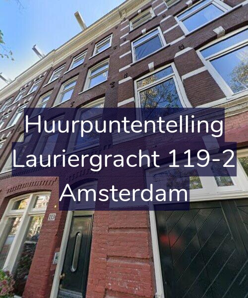 Foto gevel Huurpuntentelling voor Lauriergracht 119-2, Amsterdam