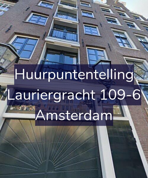 Foto gevel Huurpuntentelling voor Lauriergracht 109-6, Amsterdam