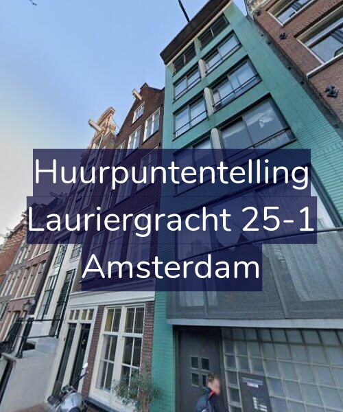Foto gevel Huurpuntentelling voor Lauriergracht 25-1, Amsterdam