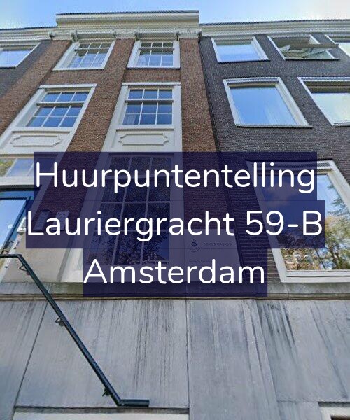 Foto gevel Huurpuntentelling voor Lauriergracht 59-B, Amsterdam