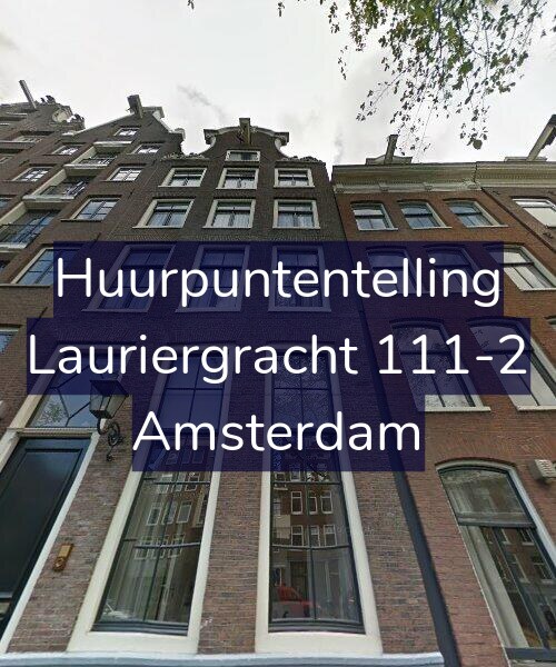 Foto gevel Huurpuntentelling voor Lauriergracht 111-2, Amsterdam