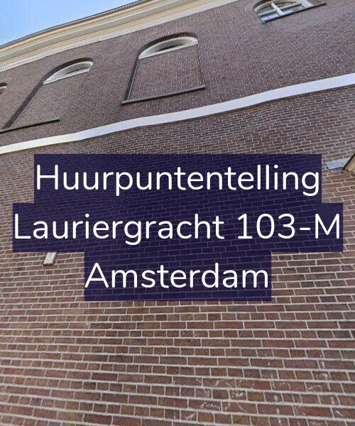 Foto gevel Huurpuntentelling voor Lauriergracht 103-M, Amsterdam