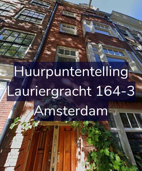 Foto gevel Huurpuntentelling voor Lauriergracht 164-3, Amsterdam