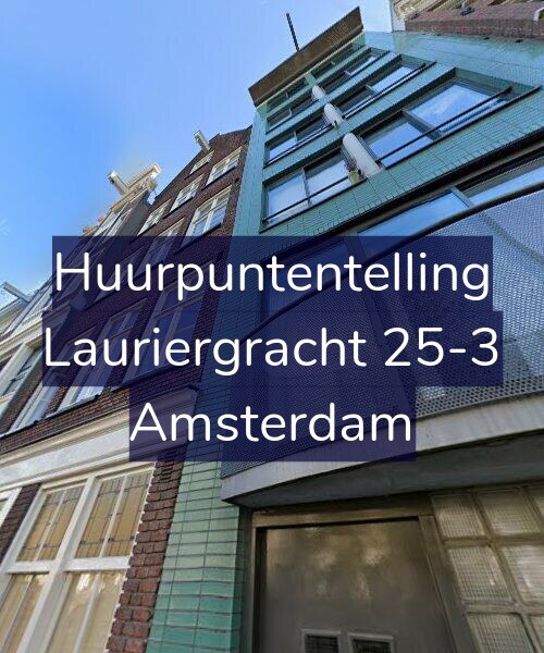 Foto gevel Huurpuntentelling voor Lauriergracht 25-3, Amsterdam