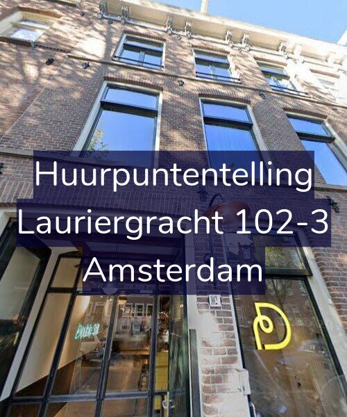Foto gevel Huurpuntentelling voor Lauriergracht 102-3, Amsterdam