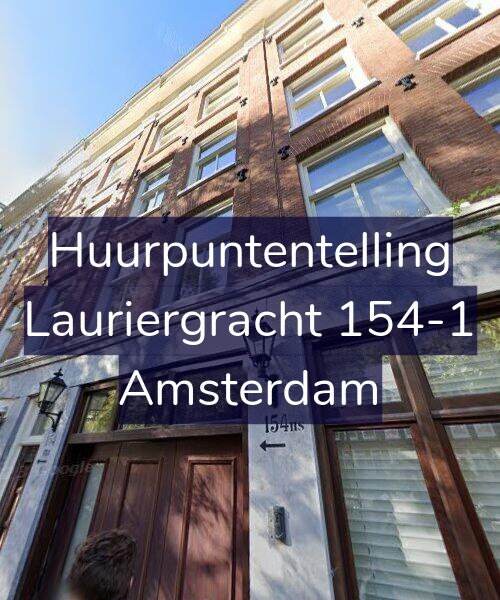 Foto gevel Huurpuntentelling voor Lauriergracht 154-1, Amsterdam