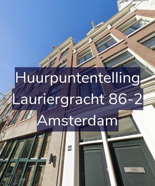 Foto gevel Huurpuntentelling voor Lauriergracht 86-2, Amsterdam