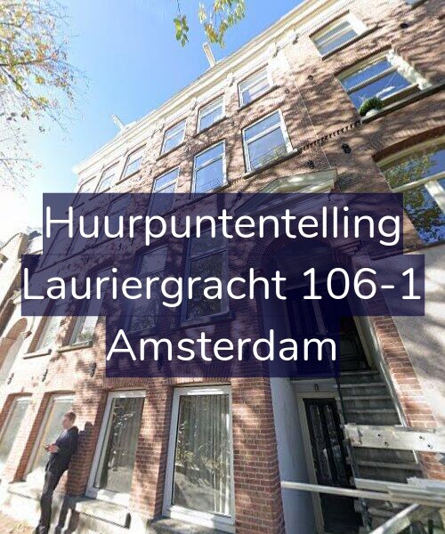 Foto gevel Huurpuntentelling voor Lauriergracht 106-1, Amsterdam
