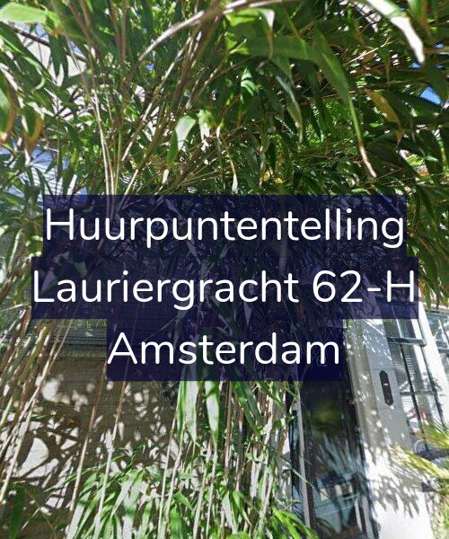 Foto gevel Huurpuntentelling voor Lauriergracht 62-H, Amsterdam