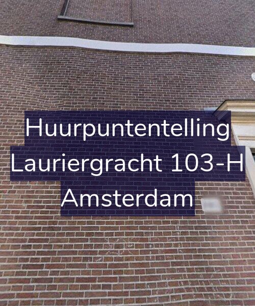 Foto gevel Huurpuntentelling voor Lauriergracht 103-H, Amsterdam