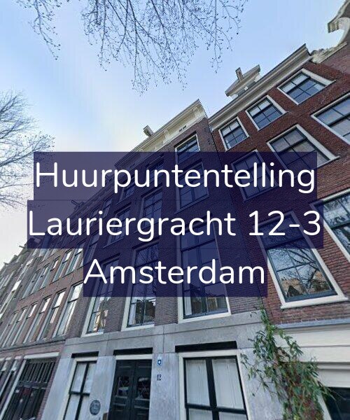 Foto gevel Huurpuntentelling voor Lauriergracht 12-3, Amsterdam
