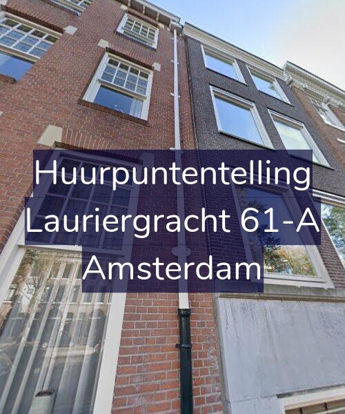 Foto gevel Huurpuntentelling voor Lauriergracht 61-A, Amsterdam