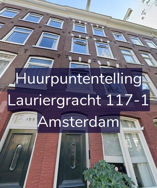 Foto gevel Huurpuntentelling voor Lauriergracht 117-1, Amsterdam
