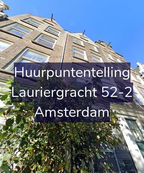 Foto gevel Huurpuntentelling voor Lauriergracht 52-2, Amsterdam