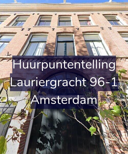 Foto gevel Huurpuntentelling voor Lauriergracht 96-1, Amsterdam