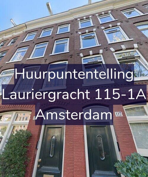 Foto gevel Huurpuntentelling voor Lauriergracht 115-1A, Amsterdam