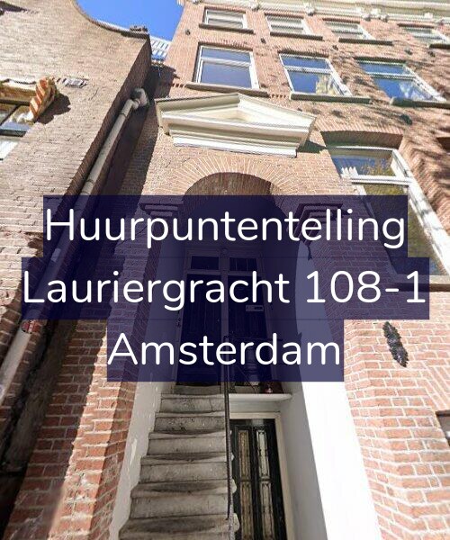 Foto gevel Huurpuntentelling voor Lauriergracht 108-1, Amsterdam
