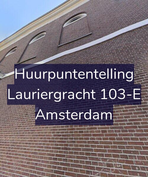 Foto gevel Huurpuntentelling voor Lauriergracht 103-E, Amsterdam
