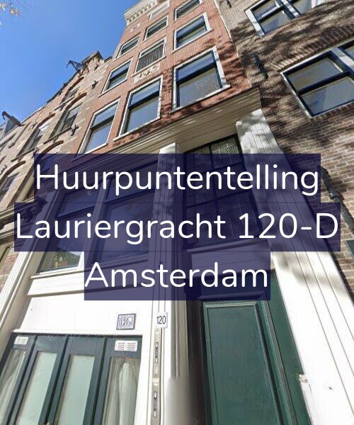 Foto gevel Huurpuntentelling voor Lauriergracht 120-D, Amsterdam