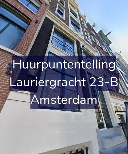 Foto gevel Huurpuntentelling voor Lauriergracht 23-B, Amsterdam