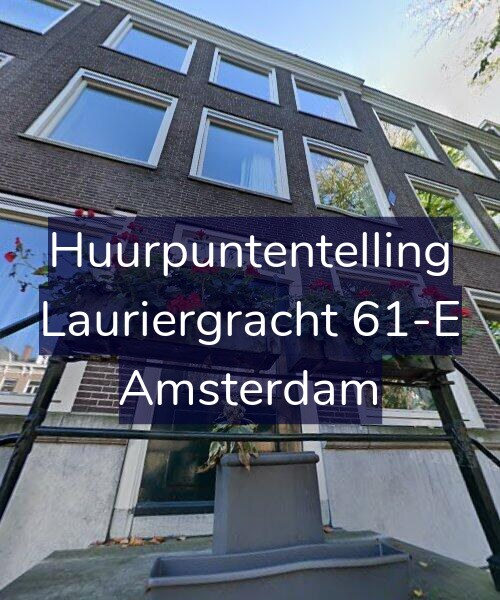 Foto gevel Huurpuntentelling voor Lauriergracht 61-E, Amsterdam