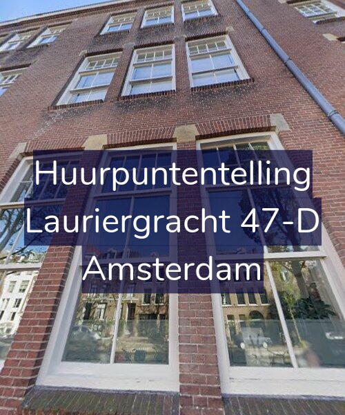 Foto gevel Huurpuntentelling voor Lauriergracht 47-D, Amsterdam