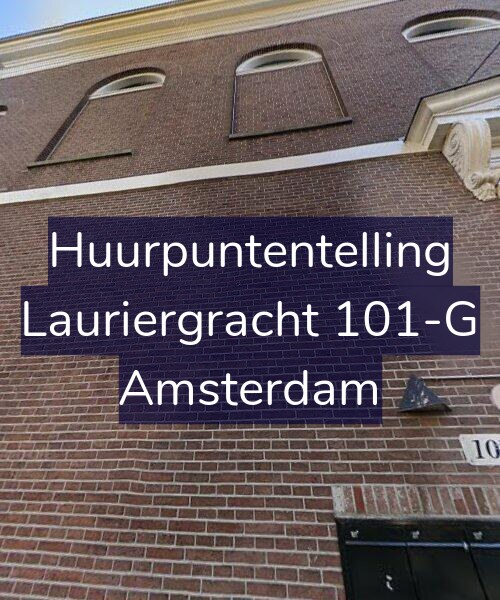 Foto gevel Huurpuntentelling voor Lauriergracht 101-G, Amsterdam