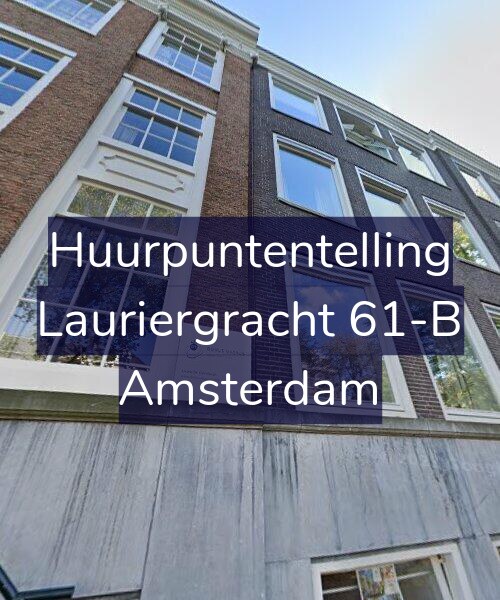 Foto gevel Huurpuntentelling voor Lauriergracht 61-B, Amsterdam